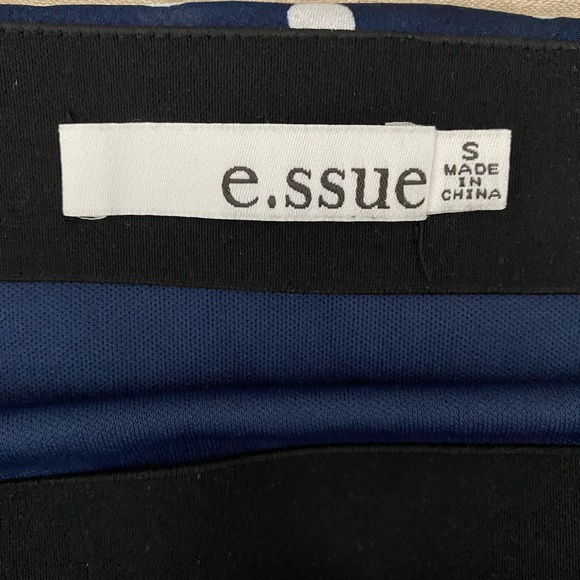 Blue and White Polka Dot MIDI Skirt - Picture 2 of 6